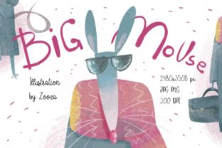 Big Mouse Craft Illustration