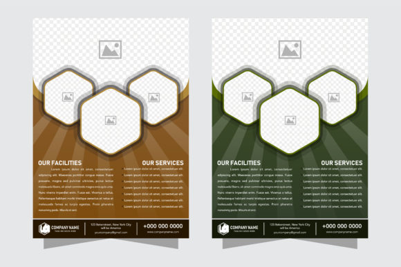 Brown Green Flyer Hexagon Light
