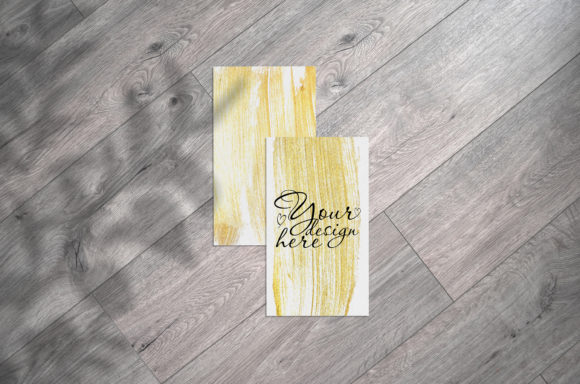 Business Card Mockup on Wood Rustic: A Natural and Versatile Design Solution