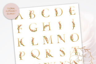 Floral Alphabet Number Clipart Set 2: A Versatile Design Resource for Creators and Entrepreneurs