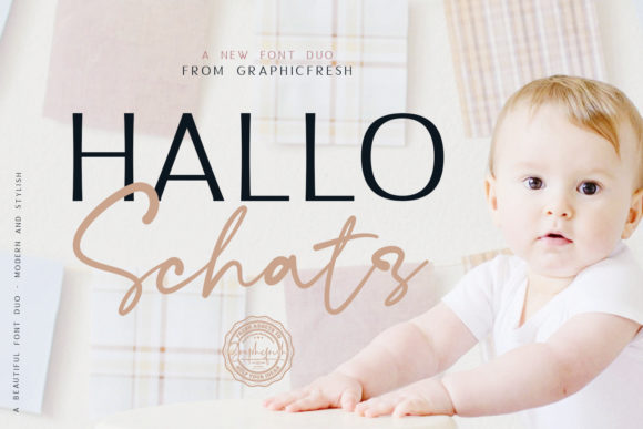 Hallo Schatz Duo: Elegant Typography for Every Project