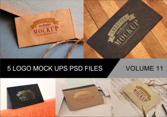 Photo Realistic Mock-ups Set of 5 V11: A Creative Tool for Modern Designers