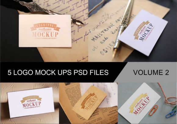 Photo Realistic Mock-ups Set of 5 V2: A Powerful Tool for Designers and Marketers