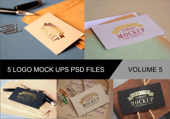 Photo Realistic Mock-ups Set of 5 V5