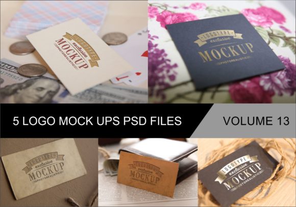Photo Realistic Mock-ups Set of 5 Vol. 13: Elevating Design with Vintage Style