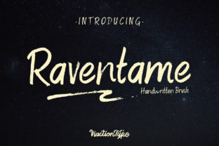 The Raventame Font: A Handwritten Brush Style for Modern Creativity