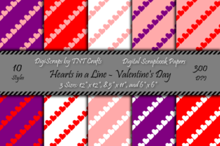 Valentine’s Day Hearts Patterns: A Versatile Digital Scrapbooking Resource for Creatives and Entrepreneurs